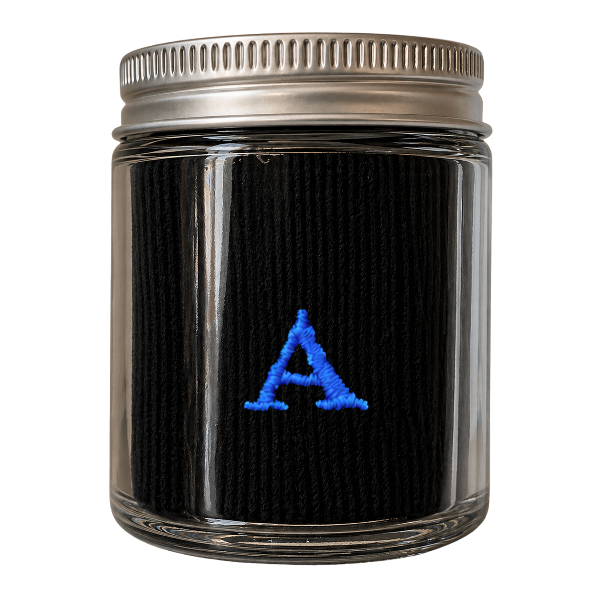 Blaue Herrensocken mit roten Initialen – Stretch-Baumwolle – Größe 40/45 – 101