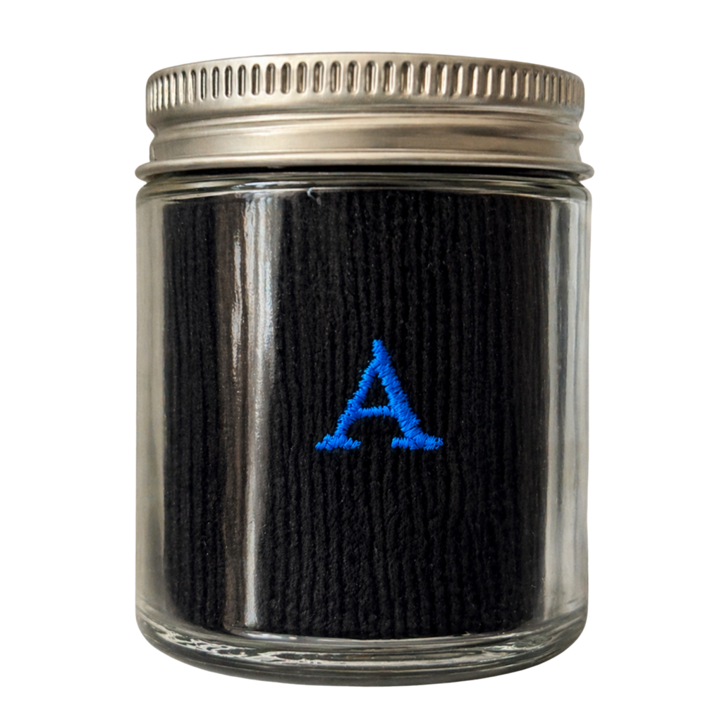 Men's Blue Socks with Red Initials - Stretch Cotton - Size 40/45 - 101