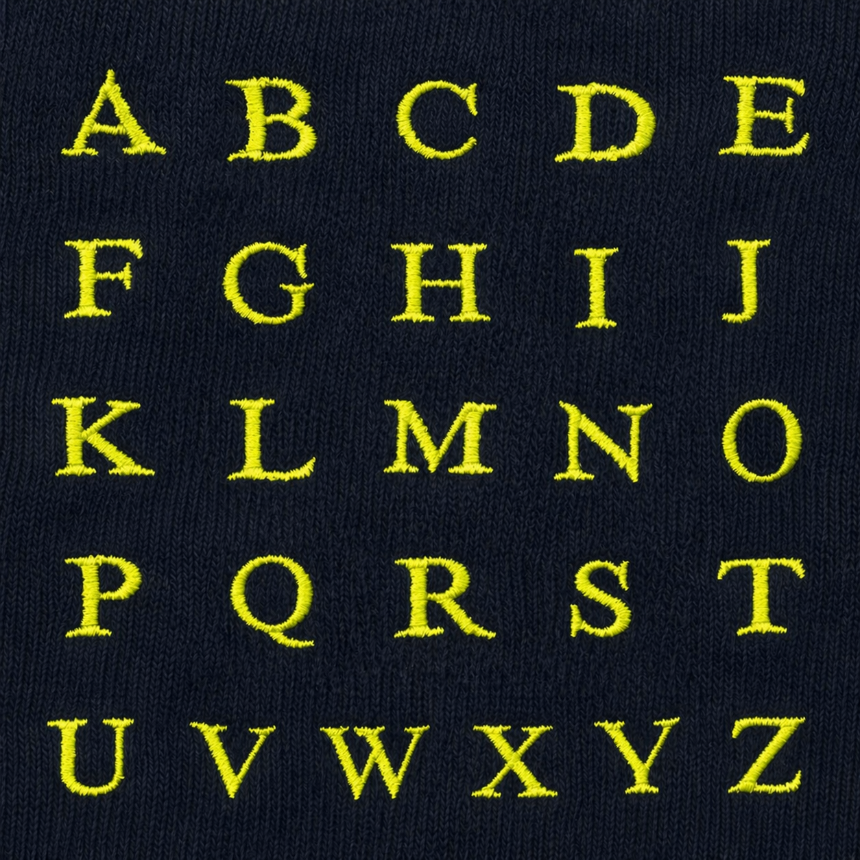 Calze Blu Uomo iniziali Giallo Fluo - Cotone Stretch - Taglia 40/45 - 136  - ATTENZIONE!!! Se non trovi la tua lettera scegli "OTHER LETTERS" e scrivi le lettere che vuoi nelle note cliccando "AGGIUNGI NOTA" nel check out .