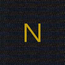 Calze a Righe Uomo Blu - Marrone - Cotone Stretch - Taglia 40/45 - 314