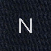 Men's Blue Socks with Grey Initials - Extra fine Cashmere Blend - Size 43/45 - 172