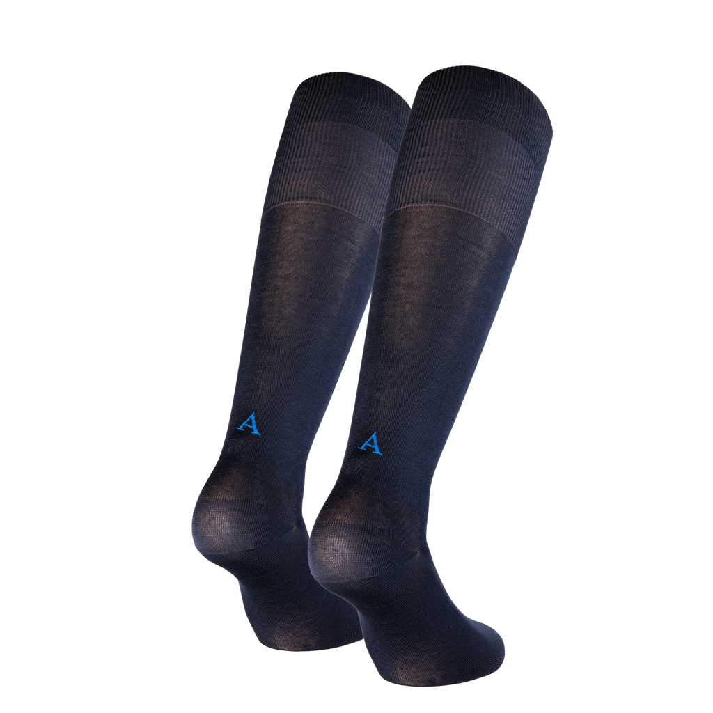 Calze Blu  Uomo iniziali Royal - Filo di Scozia Stretch - Taglia 40/45 - 153 - ATTENZIONE!!! Se non trovi la tua lettera scegli "OTHER LETTERS" e scrivi le lettere che vuoi nelle note cliccando "AGGIUNGI NOTA" nel check out .