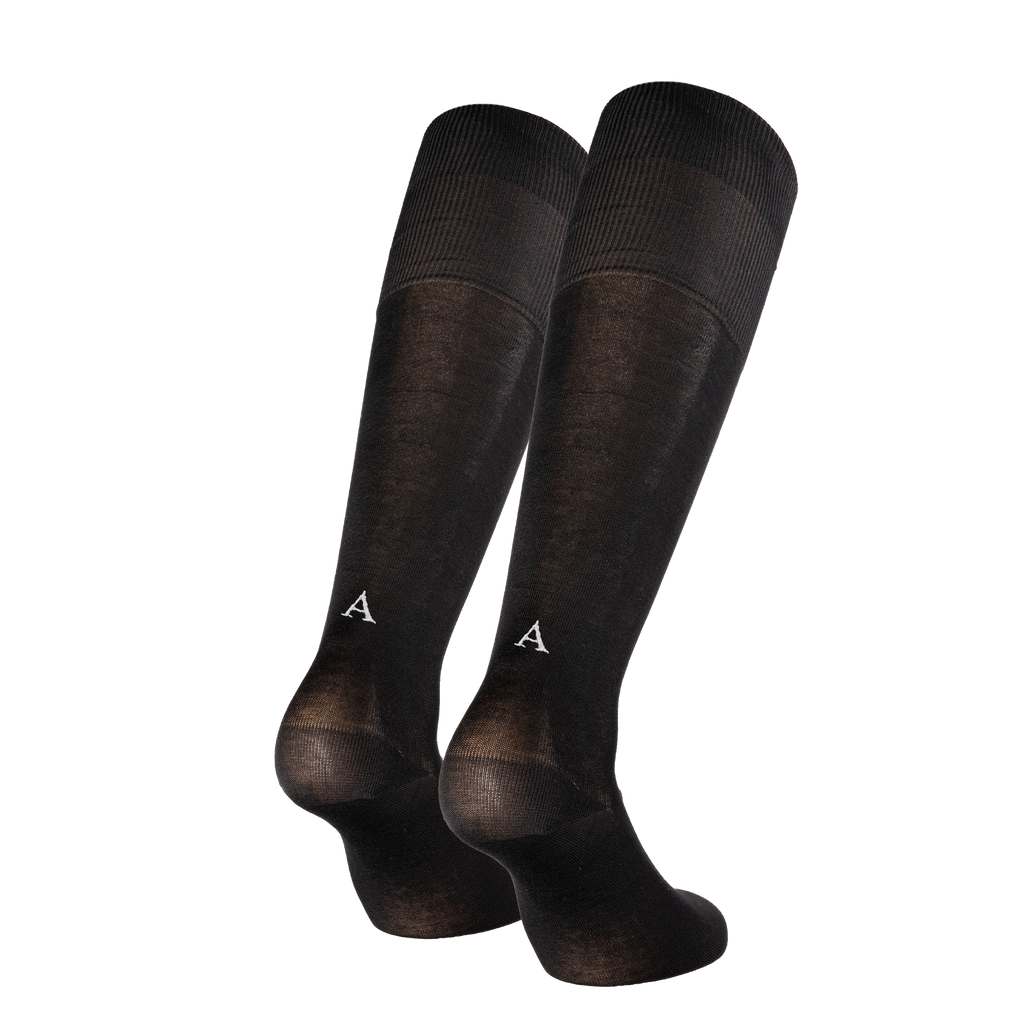 Calze Nere  Uomo iniziali Grigie - Filo di Scozia Stretch - Taglia 40/45 - 159 - ATTENZIONE!!! Se non trovi la tua lettera scegli "OTHER LETTERS" e scrivi le lettere che vuoi nelle note cliccando "AGGIUNGI NOTA" nel check out .