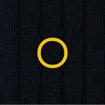Blue Men's Socks with Mustard Initials - Filo di scozia Super light Stretch - Size 40/45 - 154