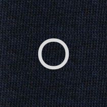 Men's Blue Socks with Grey Initials - Extra fine Cashmere Blend - Size 43/45 - 172