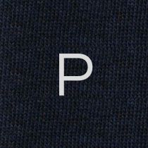 Men's Blue Socks with Grey Initials - Extra fine Cashmere Blend - Size 43/45 - 172