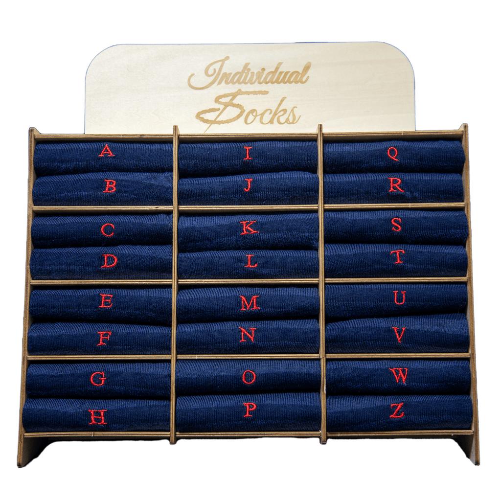 Navy Blue / Mel.Blue Striped Men's Socks - Stretch Cotton - Size 40/45 - 201