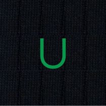 Calze Blu Uomo iniziali Verdi - Filo di Scozia Stretch - Taglia 40/45 - 152