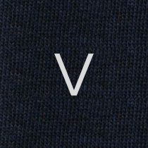 Men's Blue Socks with Grey Initials - Extra fine Cashmere Blend - Size 43/45 - 172
