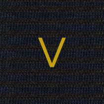 Calze a Righe Uomo Blu - Marrone - Cotone Stretch - Taglia 40/45 - 314
