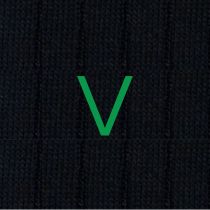 Calze Blu Uomo iniziali Verdi - Filo di Scozia Stretch - Taglia 40/45 - 152