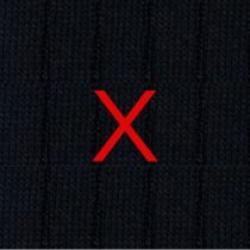 Calze Blu Uomo iniziali Rosse - Cotone Stretch - Taglia 40/45 - 101