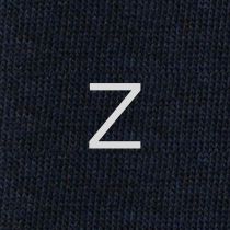 Men's Blue Socks with Grey Initials - Extra fine Cashmere Blend - Size 43/45 - 172
