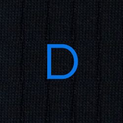 Men's Blue Socks with Grey Initials - Extra fine Cashmere Blend - Size 43/45 - 172