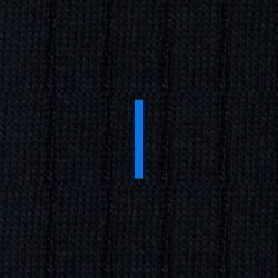 Men's Blue Socks with Grey Initials - Extra fine Cashmere Blend - Size 43/45 - 172
