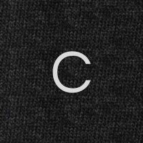 Men's Dark Grey Socks with Grey Initials - Stretch Cotton - Size 40/45 - 103