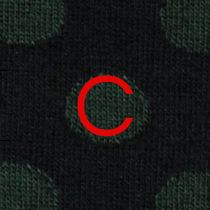 Calze Blu Pois Verdi Uomo - Cotone Stretch - Taglia 40/45 - 513
