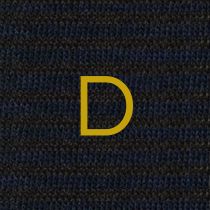 Calze a Righe Uomo Blu - Marrone - Cotone Stretch - Taglia 40/45 - 314