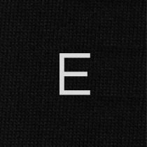 Men's Black Socks with Grey Initials - Stretch Cotton - Size 40/45 - 106