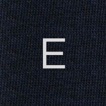 Men's Blue Socks with Grey Initials - Extra fine Cashmere Blend - Size 43/45 - 172