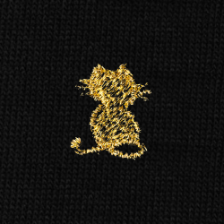 Calze Gatto Oro Personalizzate con iniziali ricamate | 100% Made in Italy | Individual Socks