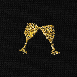 Calze Cin Cin Oro Personalizzate con iniziali ricamate | 100% Made in Italy | Individual Socks