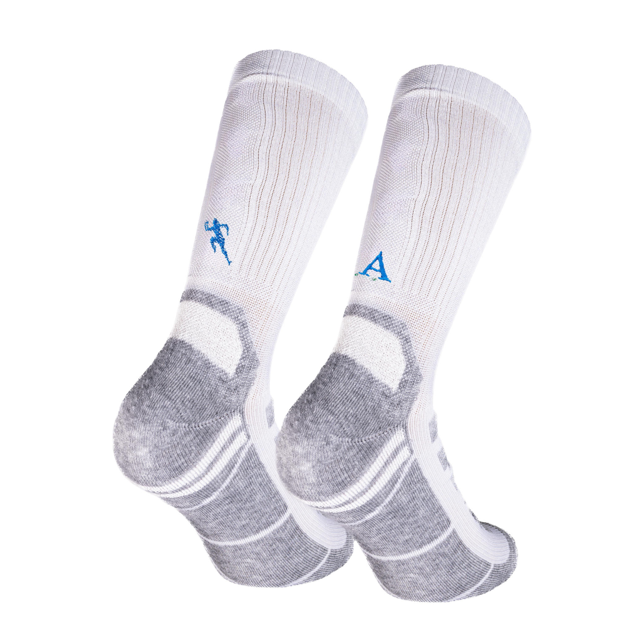 Blaue Herrensocken mit roten Initialen – Stretch-Baumwolle – Größe 40/45 – 101