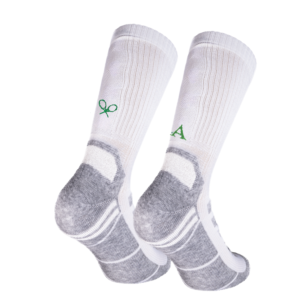 Men's Blue Socks with Red Initials - Stretch Cotton - Size 40/45 - 101