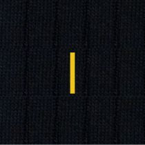 Blue Men's Socks with Mustard Initials - Filo di scozia Super light Stretch - Size 40/45 - 154