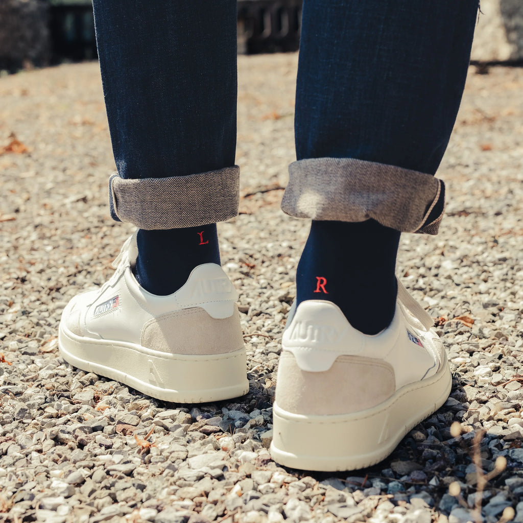 Calze Laurea Alloro Personalizzate con iniziali ricamate | 100% Made in Italy | Individual Socks