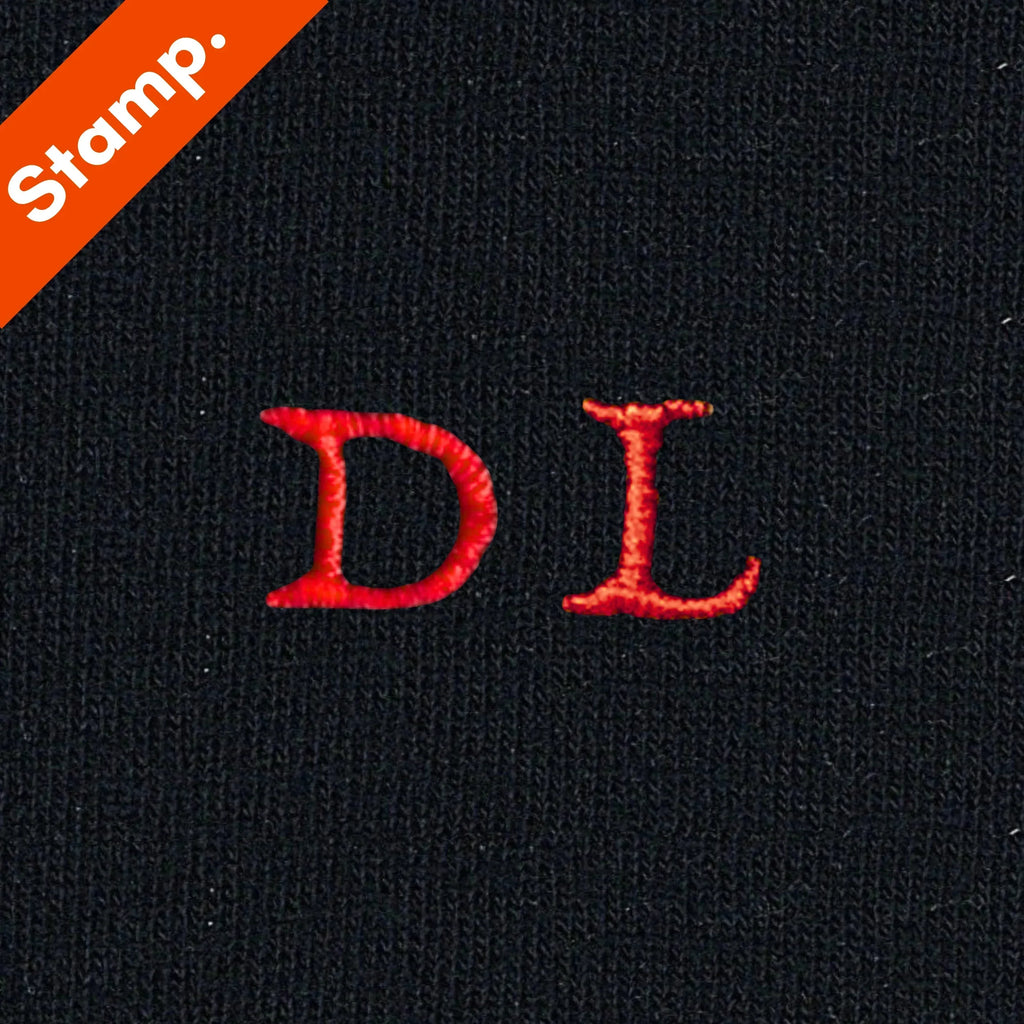 Calze Uomo Cotone Stretch | Doppie Iniziali Ricamate | Taglia 40/45 | Lunghezza Ginocchio