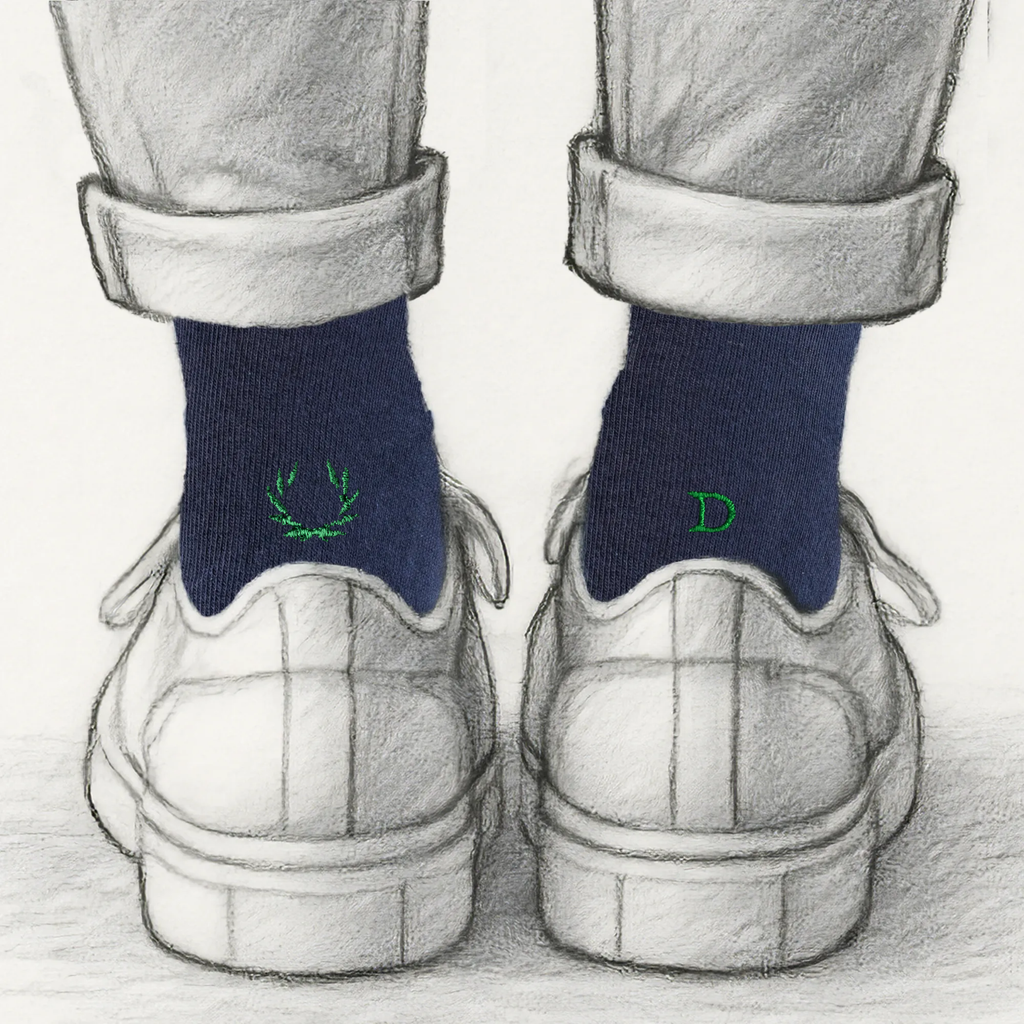 Calze Laurea Alloro Personalizzate con iniziali ricamate | 100% Made in Italy | Individual Socks