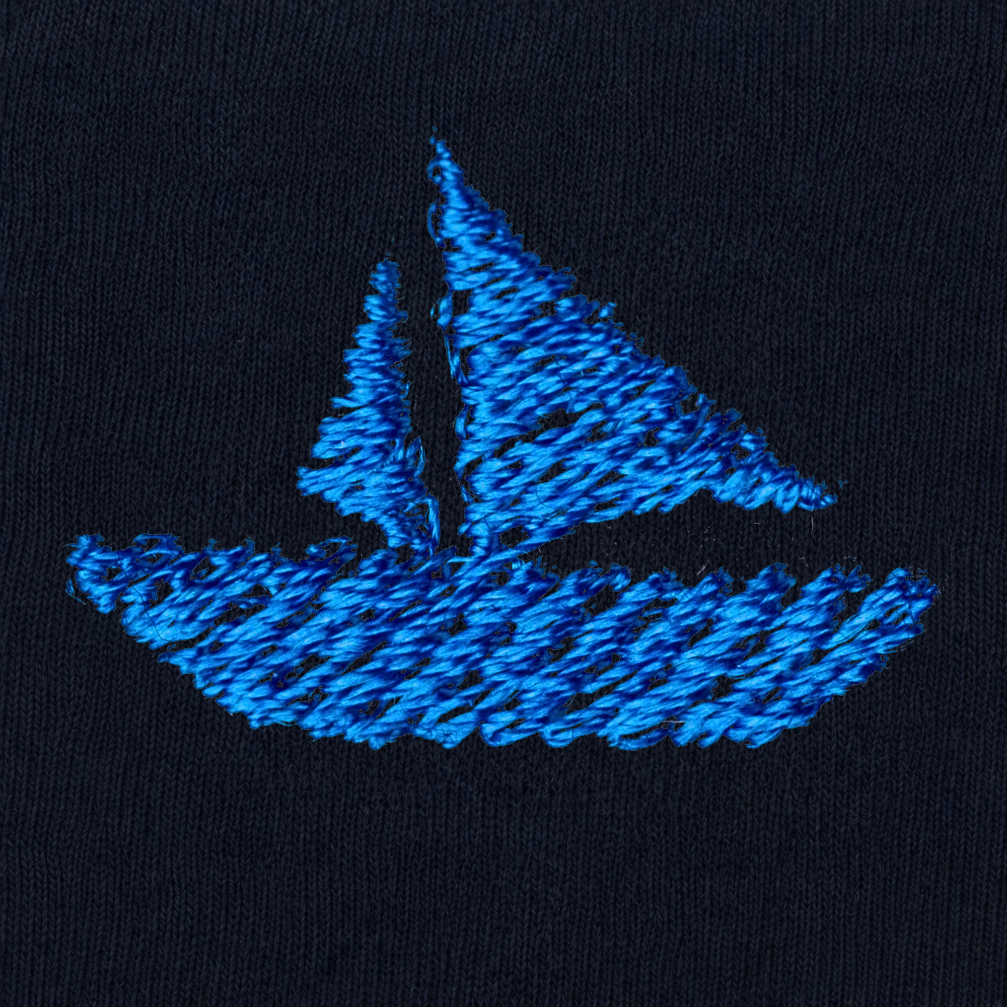 Blaue Herrensocken mit roten Initialen – Stretch-Baumwolle – Größe 40/45 – 101