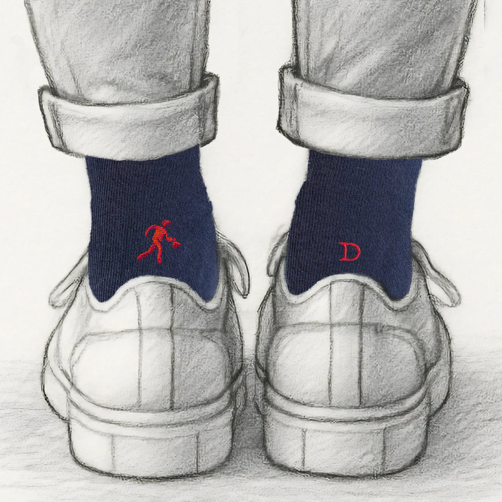 Calze Giocatore Basket Personalizzate con iniziali ricamate | 100% Made in Italy | Individual Socks