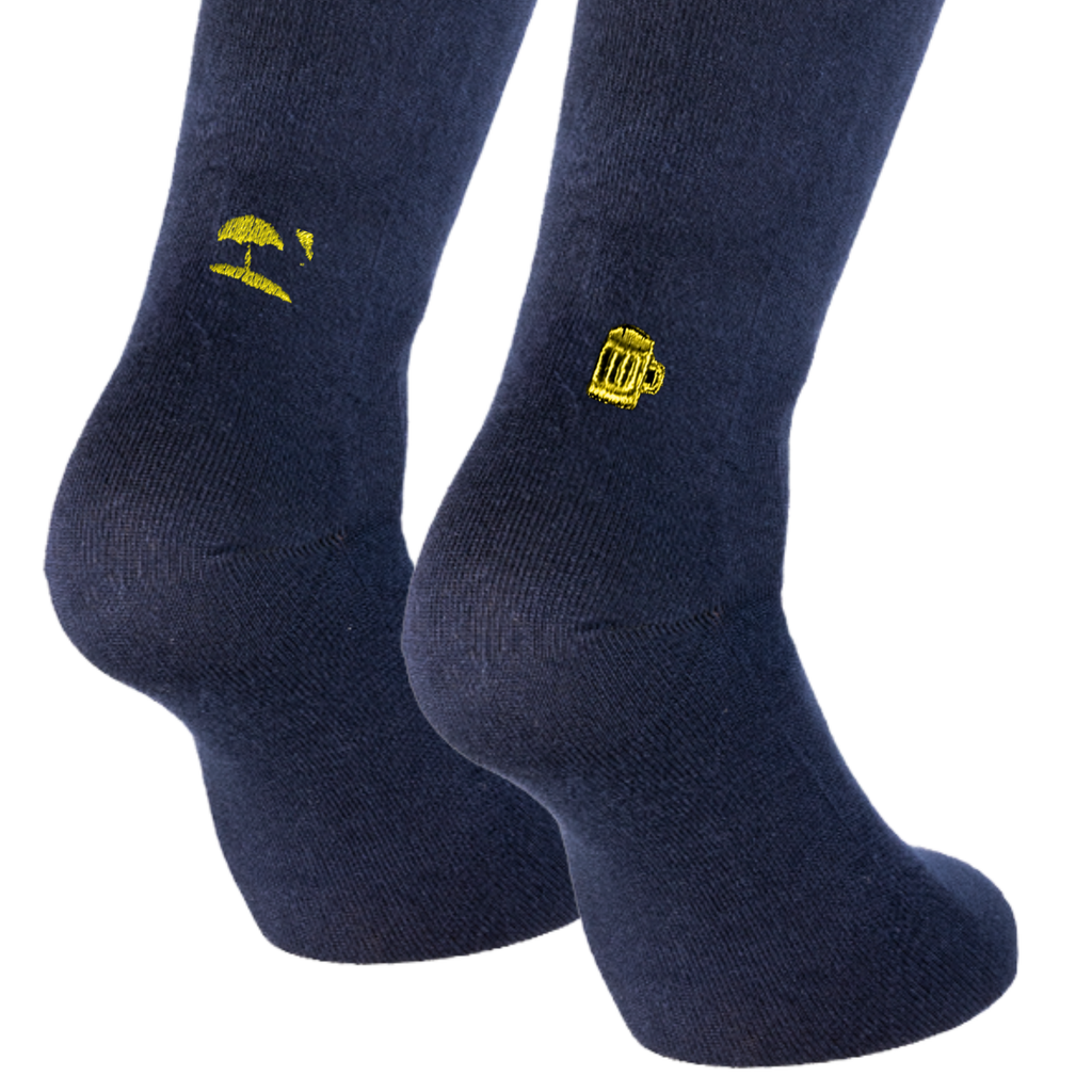 Calze Blu Relax - Ricamo Personalizzato