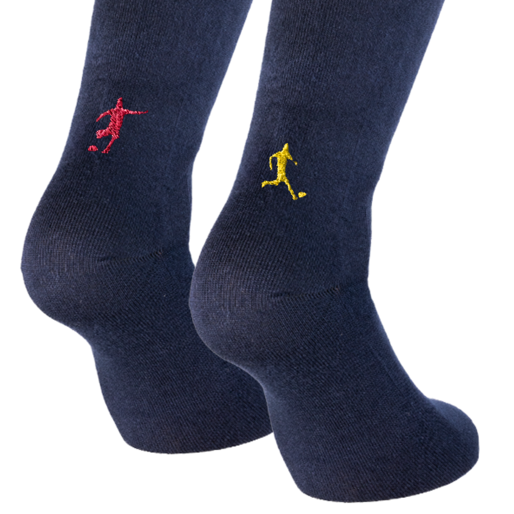 Calze Blu Calcio - Ricamo Personalizzato