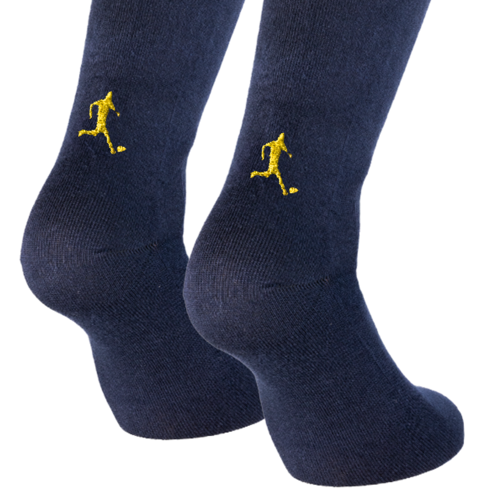 Calze Blu Calcio - Ricamo Personalizzato