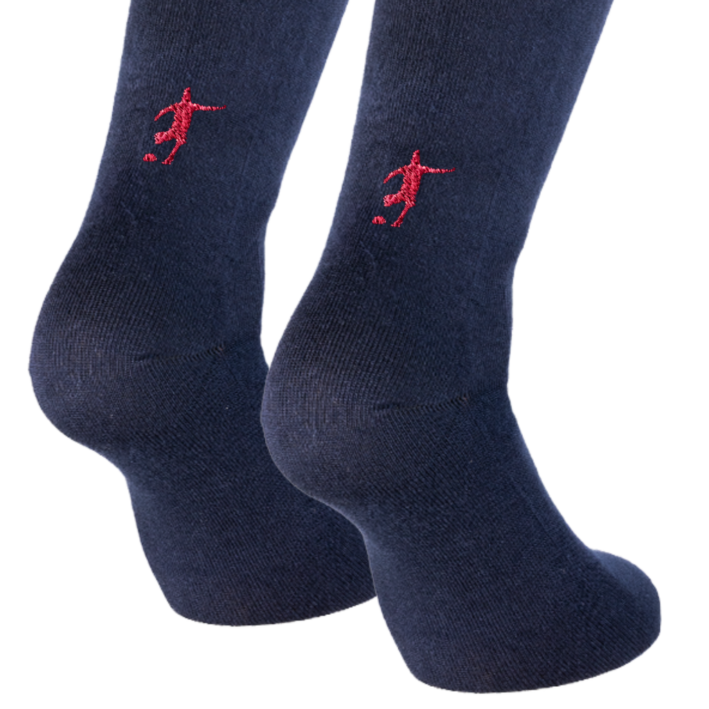 Calze Blu Calcio - Ricamo Personalizzato