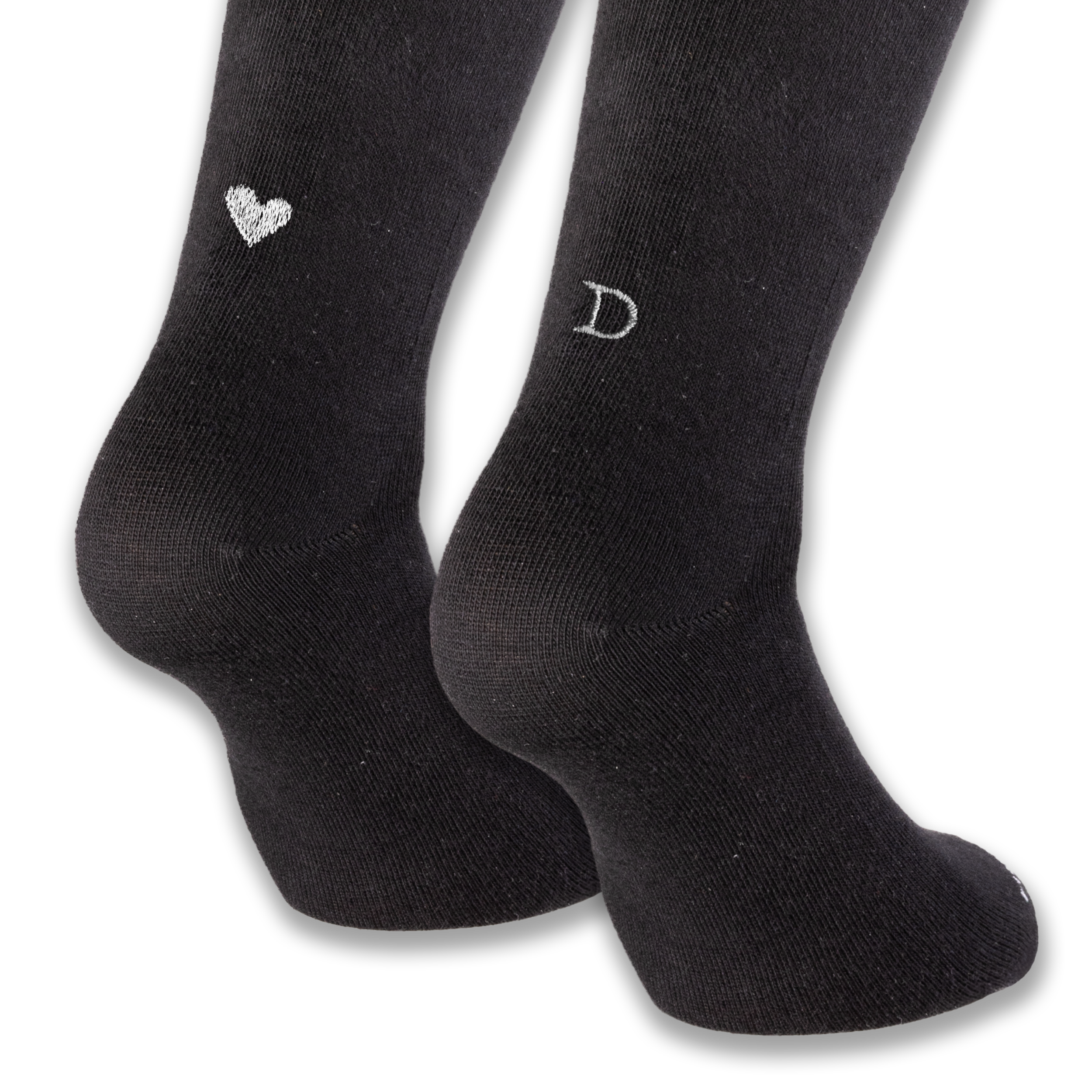 Calze Cuore Personalizzate con iniziali ricamate | 100% Made in Italy | Individual Socks