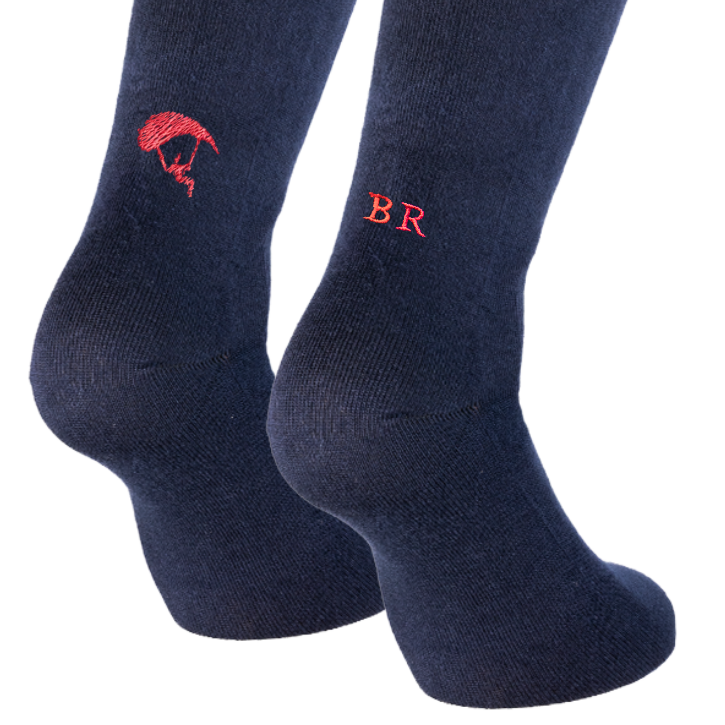 Calze Blu Sport Lovers - Deltaplano Rosso + iniziali Personalizzate
