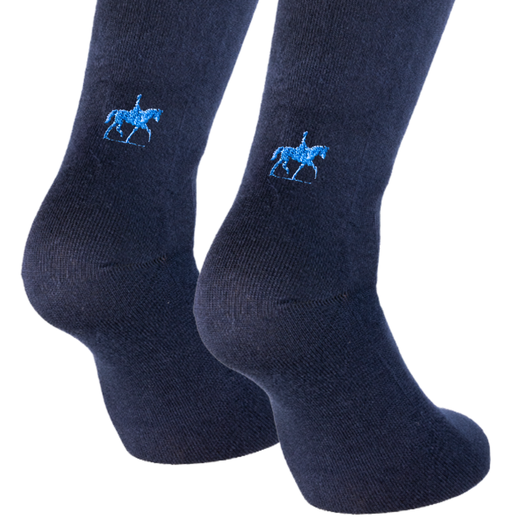 Calze Blu equitazione - Ricamo Personalizzato