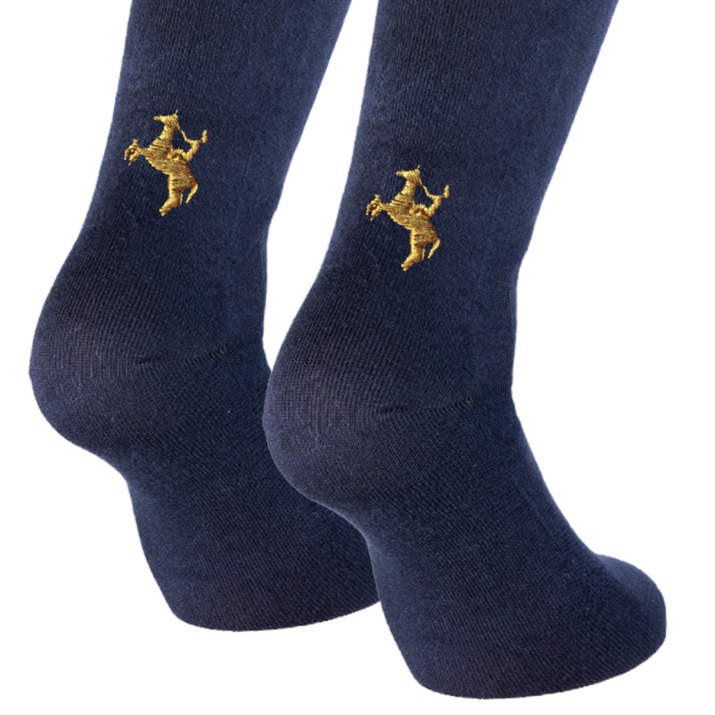 Calze Blu equitazione - Ricamo Personalizzato