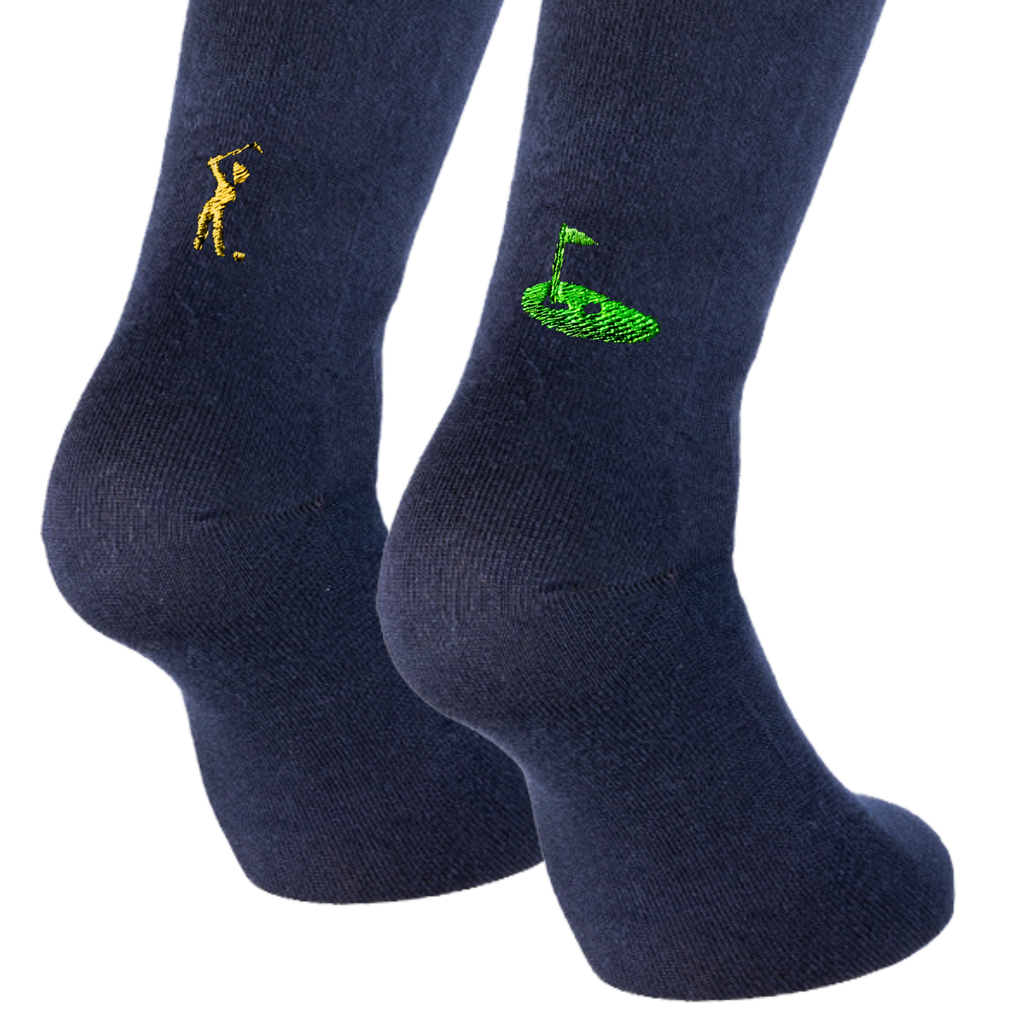 Calze golf cotone Blu - icone golf Personalizzate