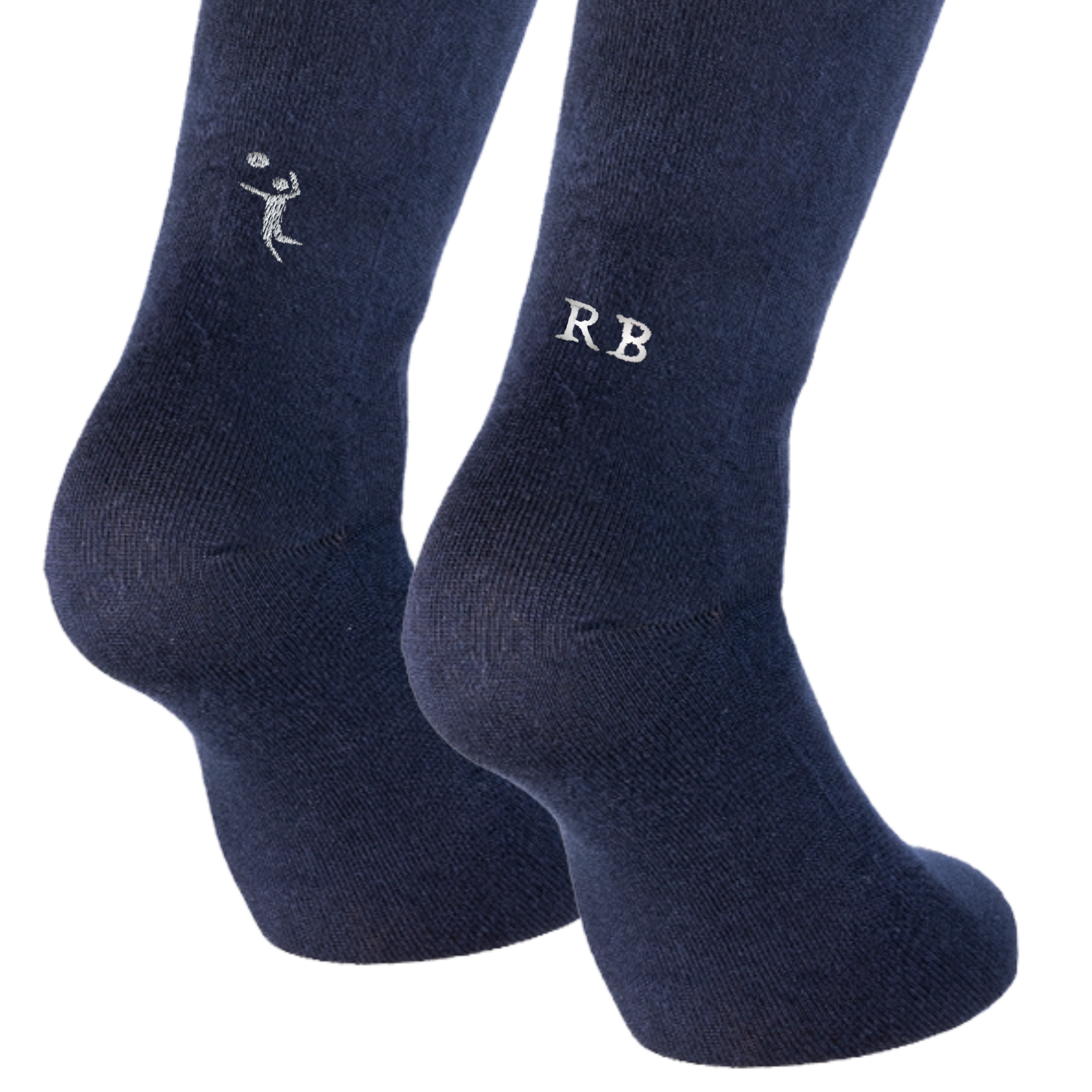 Calze Blu Pallavolo - Giocatore Grigio + iniziali Personalizzate