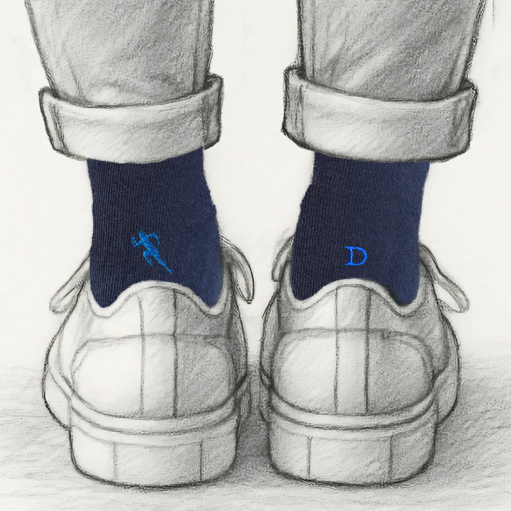 Calze Runner Personalizzate con iniziali ricamate | 100% Made in Italy | Individual Socks