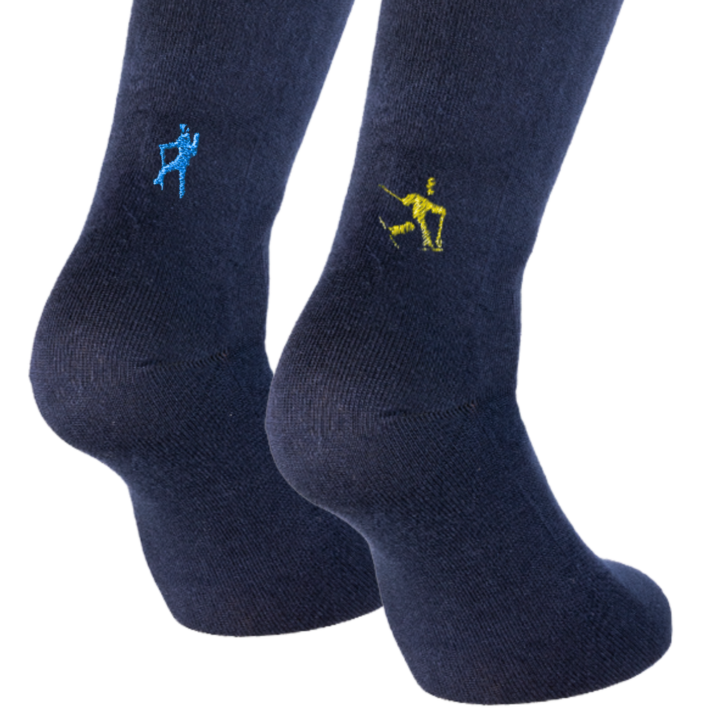 Calze Blu Sport Invernali - Ricamo Personalizzato
