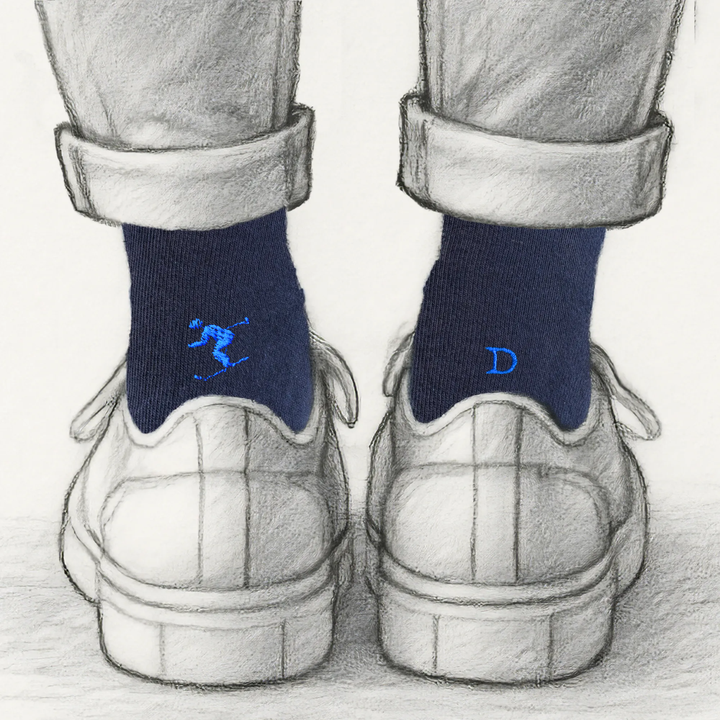 Calze Sciatore Personalizzate con iniziali ricamate | 100% Made in Italy | Individual Socks