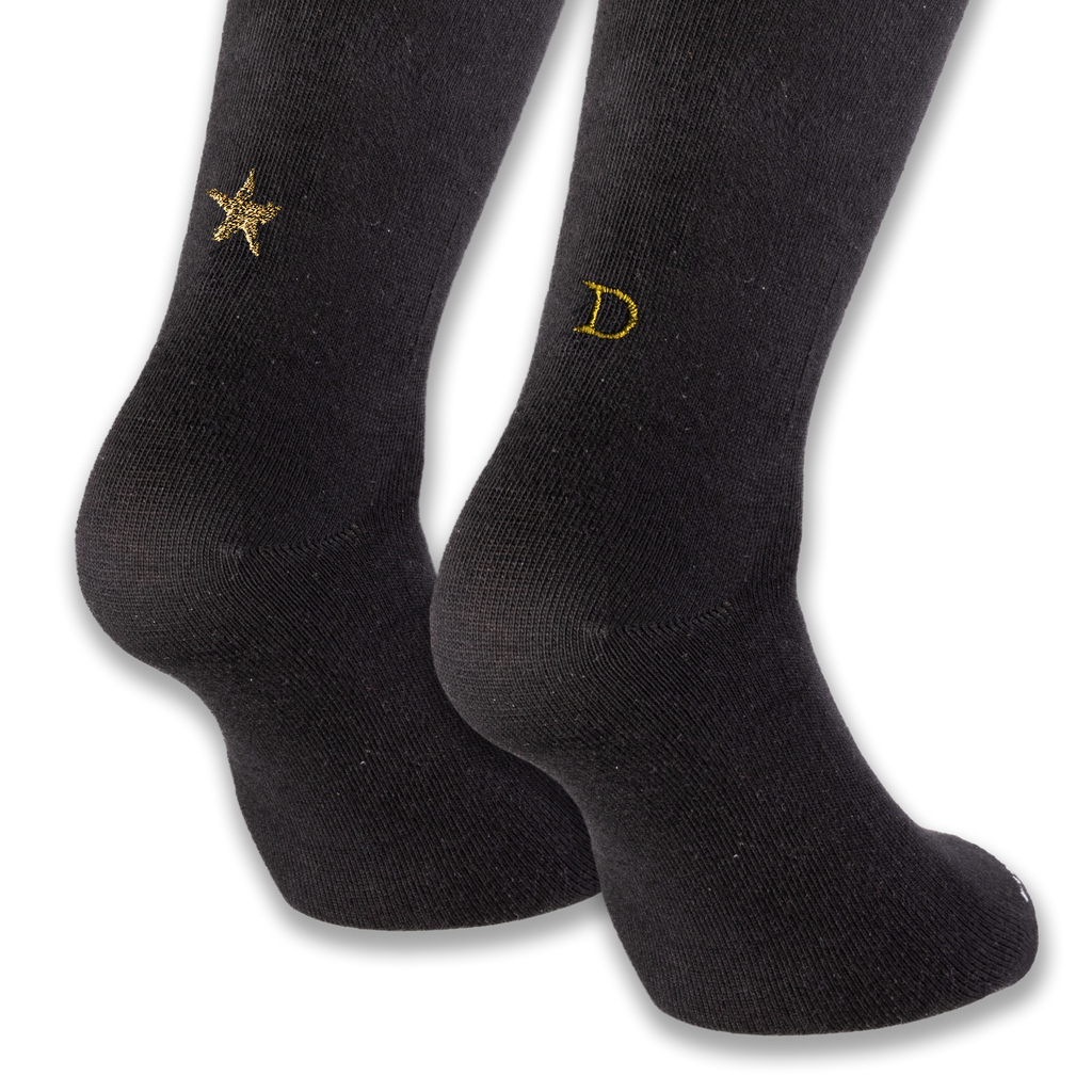 Calze Stella Oro Personalizzate con iniziali ricamate | 100% Made in Italy | Individual Socks