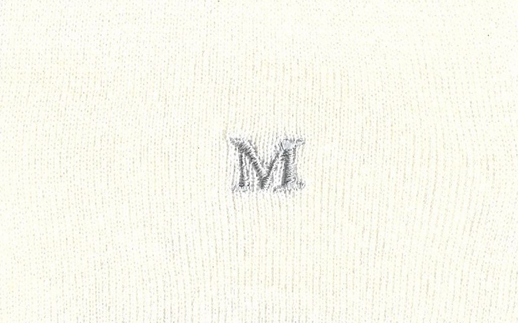 calza donna tinta unita latte cotone organico personalizzata iniziali ricamate lettera M M_603A.jpg