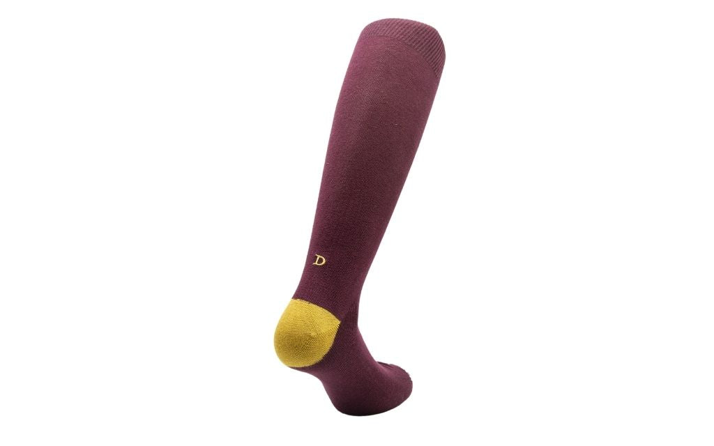 calza uomo bordo cotone organico personalizzata iniziali ricamate 107___A